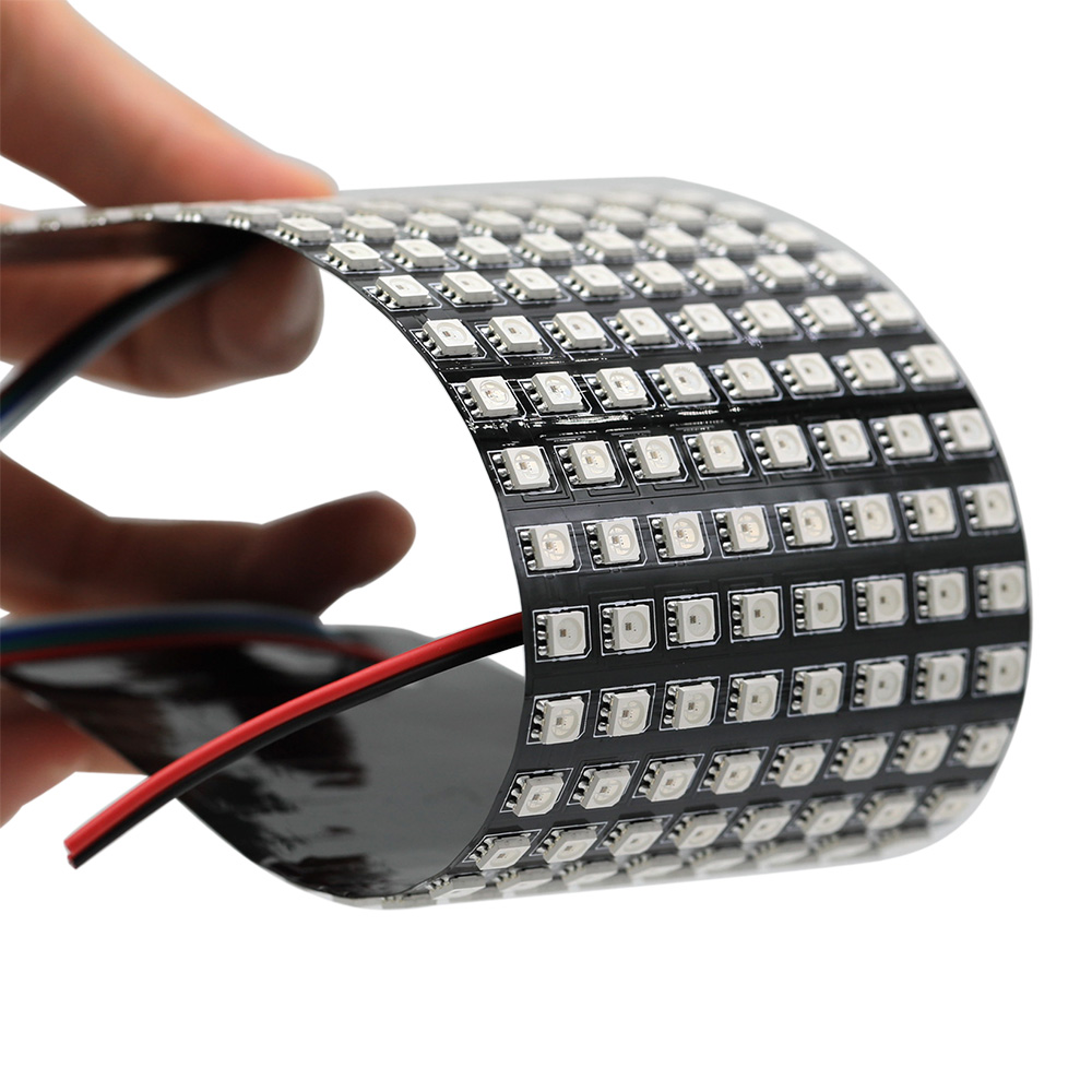 WS2815 RGB 32x8 LED Matrix Display Flexible LED Light Panels WS2815 RGB 32x8 LED Matrix Display Flexible LED Light Panels